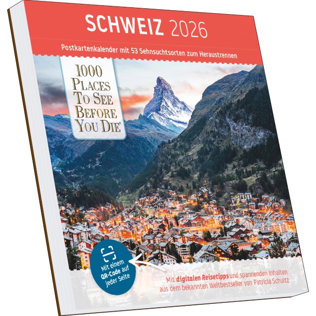 Schweiz Postkartenkalender im Format 17,5 x 17,5 - 