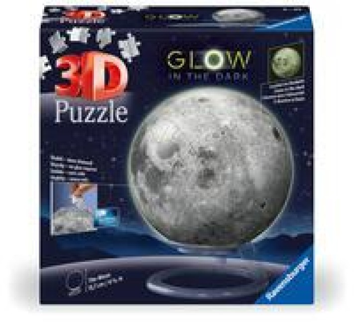 3D Puzzle-Ball Der Mond - Glow-in-the-Dark - 