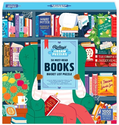 50 Must-Read Books of the World Bucket List. 1000-Piece Puzzle - 