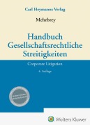 Cover-Bild zum Titel 'Handbuch Gesellschaftsrechtliche Streitigkeiten' von ''