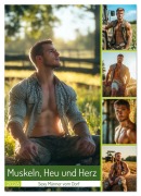 Cover-Bild zum Titel 'Muskeln, Heu und Herz - Sexy Männer vom Dorf (Wandkalender 2026 DIN A4 hoch), CALVENDO Monatskalender' von 'Mb Fotografie'