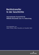 Cover-Bild zum Titel 'Rechtstransfer in der Geschichte' von ''
