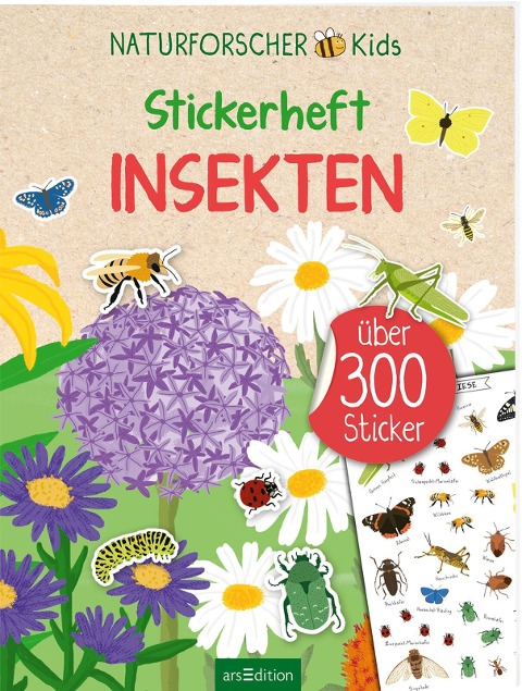 Naturforscher-Kids - Stickerheft Insekten - 