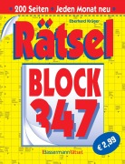 Cover-Bild zum Titel 'Rätselblock 347 (5 Exemplare à 2,99 EUR)' von 'Eberhard Krüger'