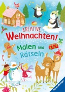 Cover-Bild zum Titel 'Kreative Weihnachten! Malen und Rätseln' von ''