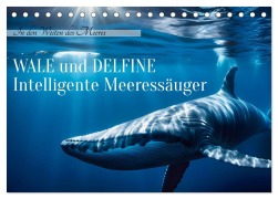 Cover-Bild zum Titel 'Wale und Delfine - Intelligente Meeressäuger (Tischkalender 2026 DIN A5 quer), CALVENDO Monatskalender' von 'Claudia Kleemann'