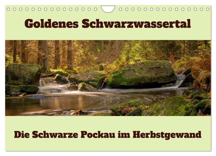 Die schwarze Pockau im Herbstgewand (Wandkalender 2026 DIN A4 quer), CALVENDO Monatskalender - Johnny Flash