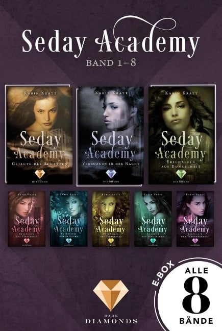 Sammelband der romantischen Fantasy-Serie »Seday Academy« Band 1-8 (Seday Academy) - Karin Kratt