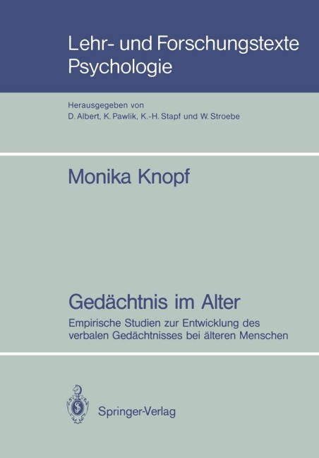 Gedächtnis im Alter - Monika Knopf
