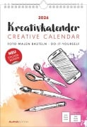 Cover-Bild zum Titel 'Kreativ-Kalender A4 weiß 2026 - 21 x 29,7 -  Foto, Malen, Basteln - datiert - Kreativkalender - Foto-Kalender - Alpha Edition' von ''
