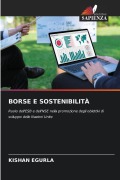 Cover-Bild zum Titel 'BORSE E SOSTENIBILITÀ' von 'Kishan Egurla'