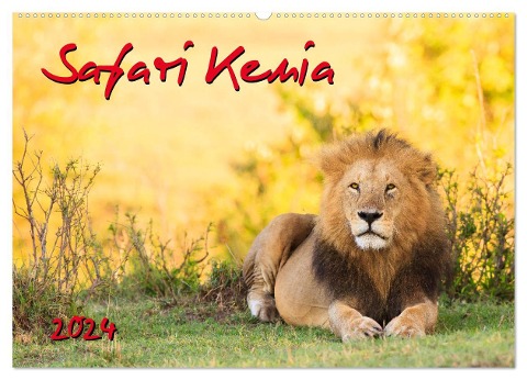 Safari Kenia (Wandkalender 2024 DIN A2 quer), CALVENDO Monatskalender - Gerd-Uwe Neukamp