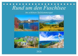 Cover-Bild zum Titel 'Rund um den Fuschlsee (Tischkalender 2026 DIN A5 quer), CALVENDO Monatskalender' von 'Christa Kramer'
