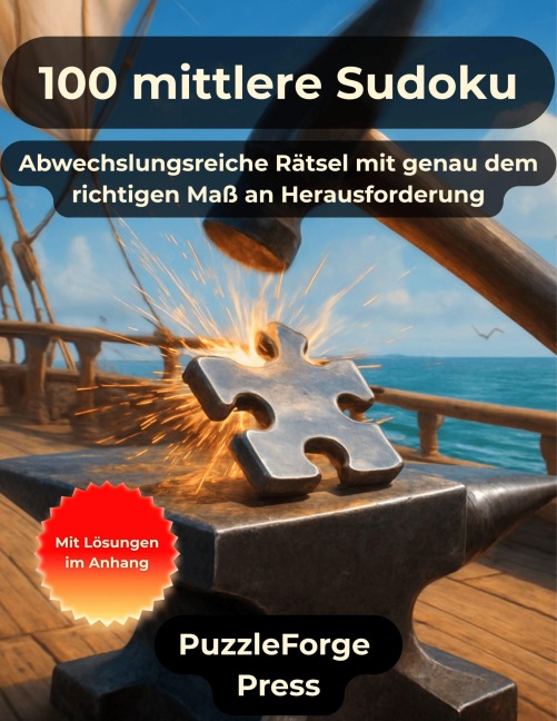 100 mittlere Sudoku - PuzzleForge Press