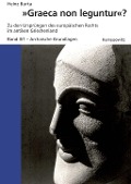 Cover-Bild zum Titel '"Graeca non leguntur"?' von 'Heinz Barta'