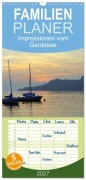Cover-Bild zum Titel 'Familienplaner 2027 - Impressionen vom Gardasee mit 5 Spalten (Wandkalender, 21 x 45 cm) CALVENDO' von 'Gugigei'