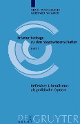 Cover-Bild zum Titel 'Reflexiver Liberalismus als Politische Option' von 'Arno Waschkuhn, Gerhard Wegner'