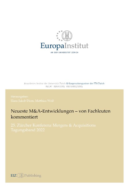 Neueste M&A-Entwicklungen - von Fachleuten kommentiert - Hans-Jakob Diem
