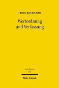 Cover-Bild zum Titel 'Wertordnung und Verfassung' von 'Thilo Rensmann'