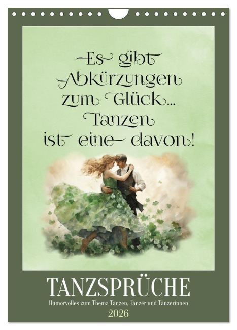 Tanzsprüche (Wandkalender 2026 DIN A4 hoch), CALVENDO Monatskalender - Sabine Löwer