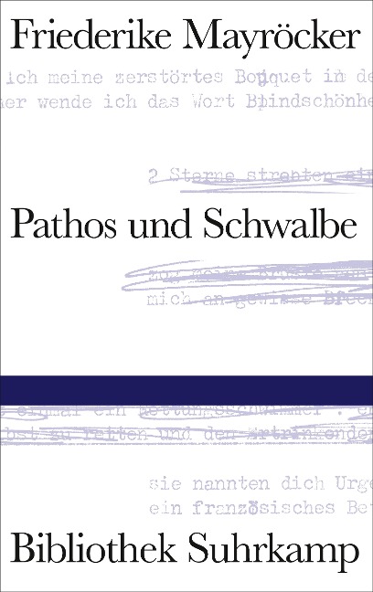Pathos und Schwalbe - Friederike Mayröcker
