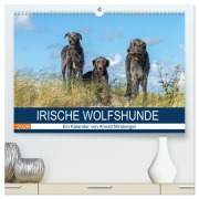 Cover-Bild zum Titel 'Irische Wolfshunde (hochwertiger Premium Wandkalender 2026 DIN A2 quer), Kunstdruck in Hochglanz' von 'Annett Mirsberger'