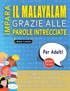 Cover-Bild zum Titel 'IMPARA IL MALAYALAM GRAZIE ALLE PAROLE INTRECCIATE - PER ADULTI - Scopri Come Migliorare Il Tuo Vocabolario Con 2000 Crucipuzzle e Pratica a Casa - 100 Griglie Di Gioco - Materiale Didattico e Libretto Di Attività' von 'Lingua Classics'
