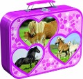 Cover-Bild zum Titel 'Pferde - Puzzle-Box 2 x 26, 2 x 48 Teile im Metallkoffer' von ''