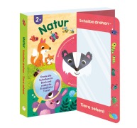Cover-Bild zum Titel 'Scheibe drehen - Tiere sehen! Natur' von 'Lily Holland, Schwager & Steinlein Verlag'