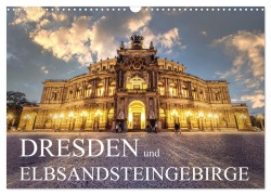 Cover-Bild zum Titel 'Dresden und Elbsandsteingebirge (Wandkalender 2026 DIN A3 quer), CALVENDO Monatskalender' von 'Sven Wagner'