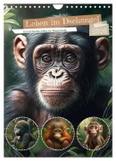 Leben im Dschungel. Entzückende Affen im Regenwald (Wandkalender 2026 DIN A4 hoch), CALVENDO Monatskalender - Rose Hurley