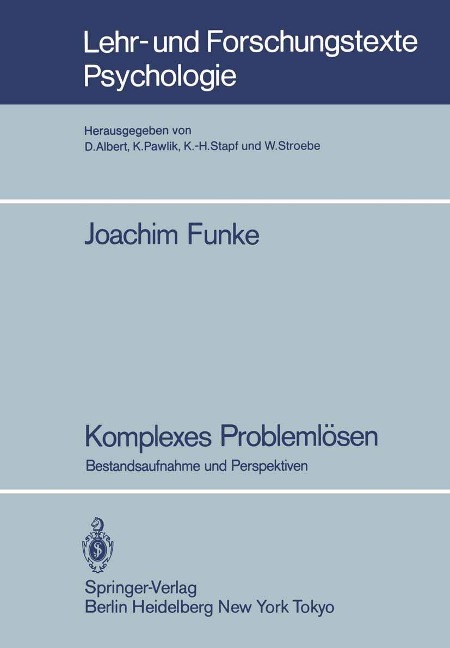 Komplexes Problemlösen - Joachim Funke