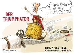 Cover-Bild zum Titel 'Cartoons des Jahres 2025' von 'Heiko Sakurai'