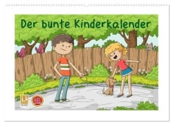 Der bunte Kinderkalender (Wandkalender 2026 DIN A2 quer), CALVENDO Monatskalender - Gabi Wolf