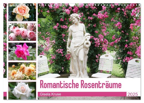 Romantische Rosenträume (Wandkalender 2025 DIN A3 quer), CALVENDO Monatskalender - Gisela Kruse