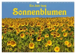 Cover-Bild zum Titel 'Ein Jahr lang Sonnenblumen (Wandkalender 2026 DIN A3 quer), CALVENDO Monatskalender' von 'Anke van Wyk - www. germanpix. net'