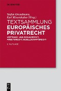 Cover-Bild zum Titel 'Textsammlung Europäisches Privatrecht' von ''
