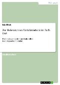 Cover-Bild zum Titel 'Zur Relevanz von Sprichwörtern im Fach DaF' von 'Ida Blick'