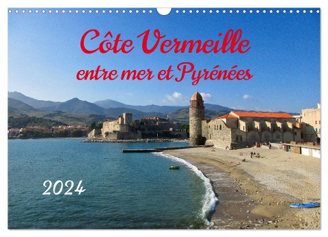 Côte Vermeille entre mer et Pyrénées (Calendrier mural 2024 DIN A3 vertical), CALVENDO calendrier mensuel - Rolf Hartwig