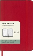 Cover-Bild zum Titel 'Moleskine 12 Monate Wochen Notizkalender 2027, Pocket/A6, 1 Wo = 1 Seite, rechts linierte Seite, Weicher Einband, Scharlachrot' von ''