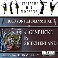 Cover-Bild zum Titel 'Augenblicke in Griechenland' von 'Hugo Von Hofmannsthal'