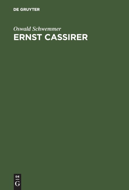 Ernst Cassirer - Oswald Schwemmer