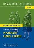 Cover-Bild zum Titel 'Kabale und Liebe von Friedrich Schiller (Textausgabe)' von 'Friedrich Schiller'