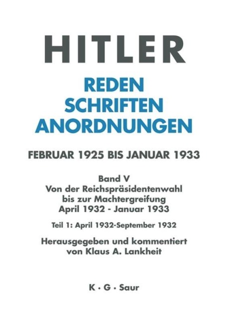 April 1932 - September 1932 - 