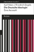 Cover-Bild zum Titel 'Die deutsche Ideologie' von 'Karl Marx, Friedrich Engels'