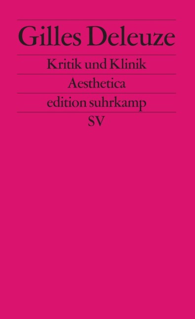 Kritik und Klinik - Gilles Deleuze