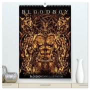 BLOODBOY/DARK ILLUSTRATION (hochwertiger Premium Wandkalender 2026 DIN A2 hoch), Kunstdruck in Hochglanz - Bloodboy Bloodboy