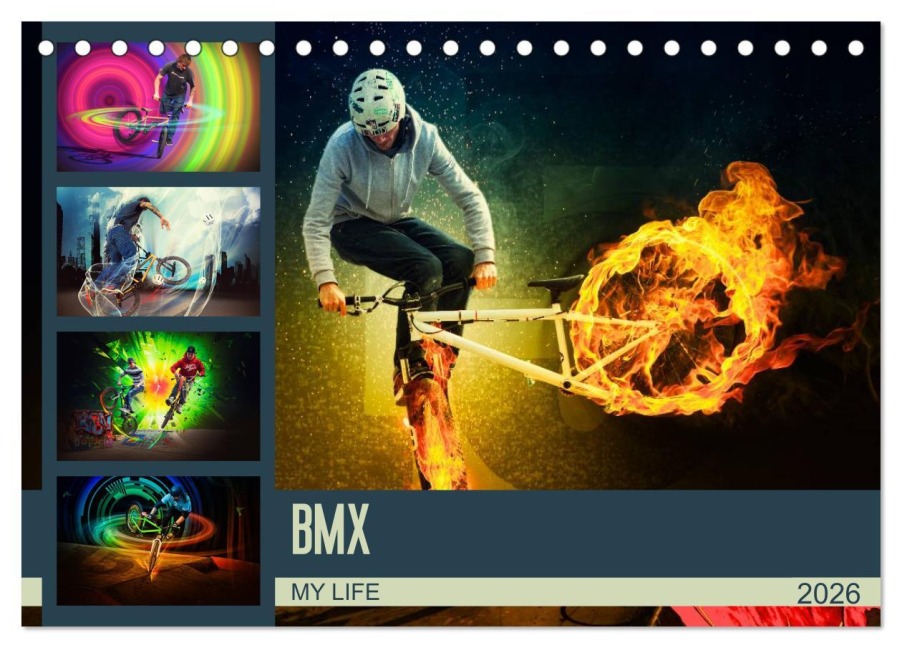 BMX My Life (Tischkalender 2026 DIN A5 quer), CALVENDO Monatskalender - Dirk Meutzner
