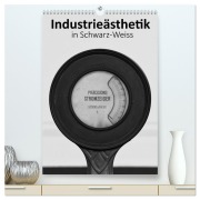 Cover-Bild zum Titel 'Industrieästhetik in Schwarz-Weiss (hochwertiger Premium Wandkalender 2026 DIN A2 hoch), Kunstdruck in Hochglanz' von 'Dirk Grasse Bücker'
