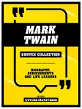 Cover-Bild zum Titel 'Mark Twain - Quotes Collection - Biography, Achievements And Life Lessons' von 'Quotes Metaverse'